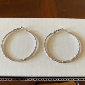 Sterling silver hoop earrings